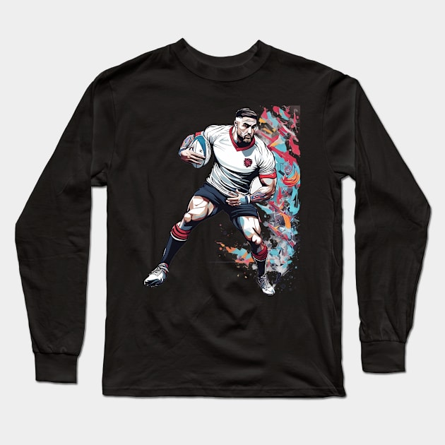 Rugby England Long Sleeve T-Shirt by animegirlnft